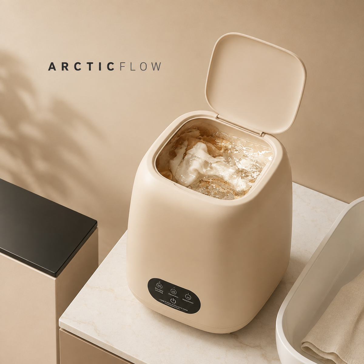 ArcticFlow™ Mini Portable Washing Machine | Compact 9L Washer
